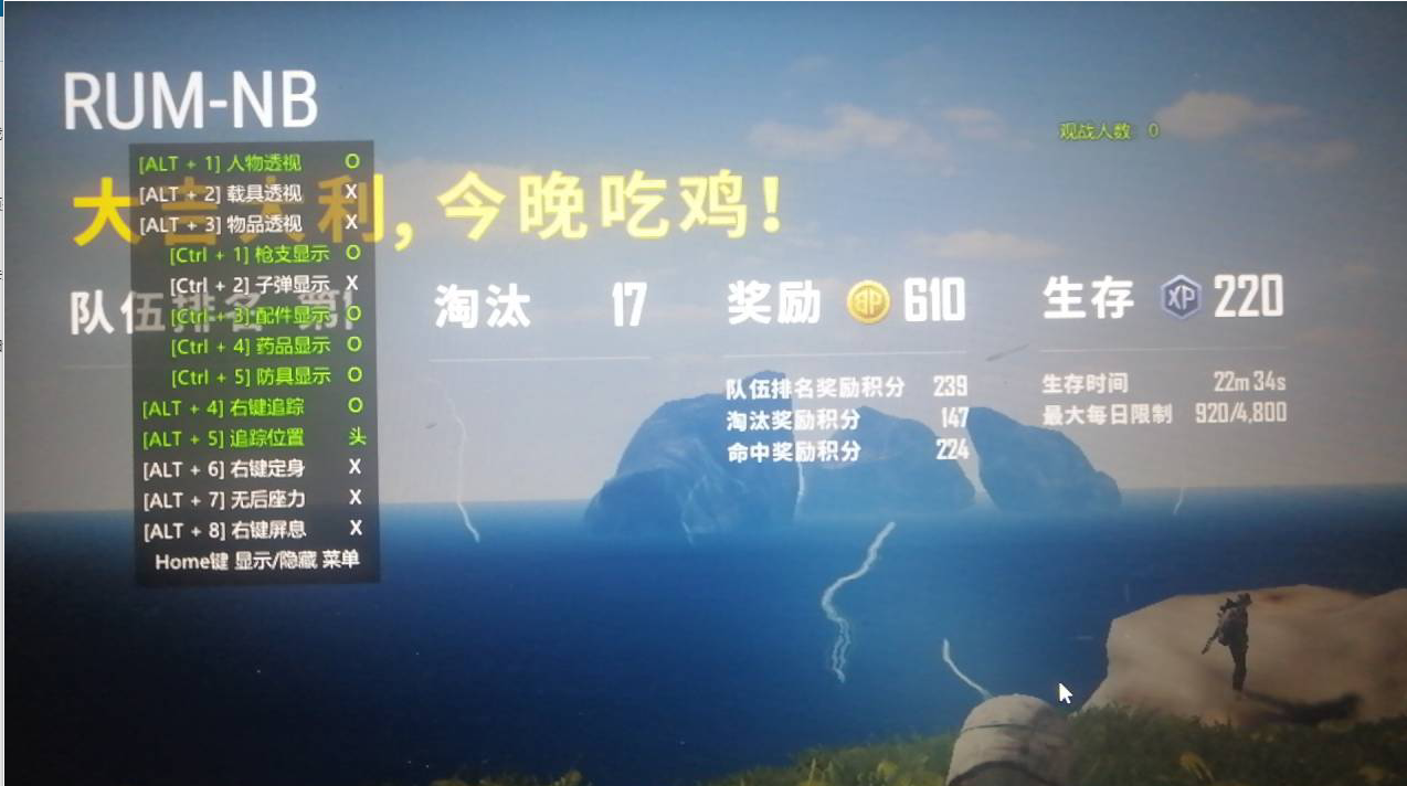 绝地求生RUM辅助